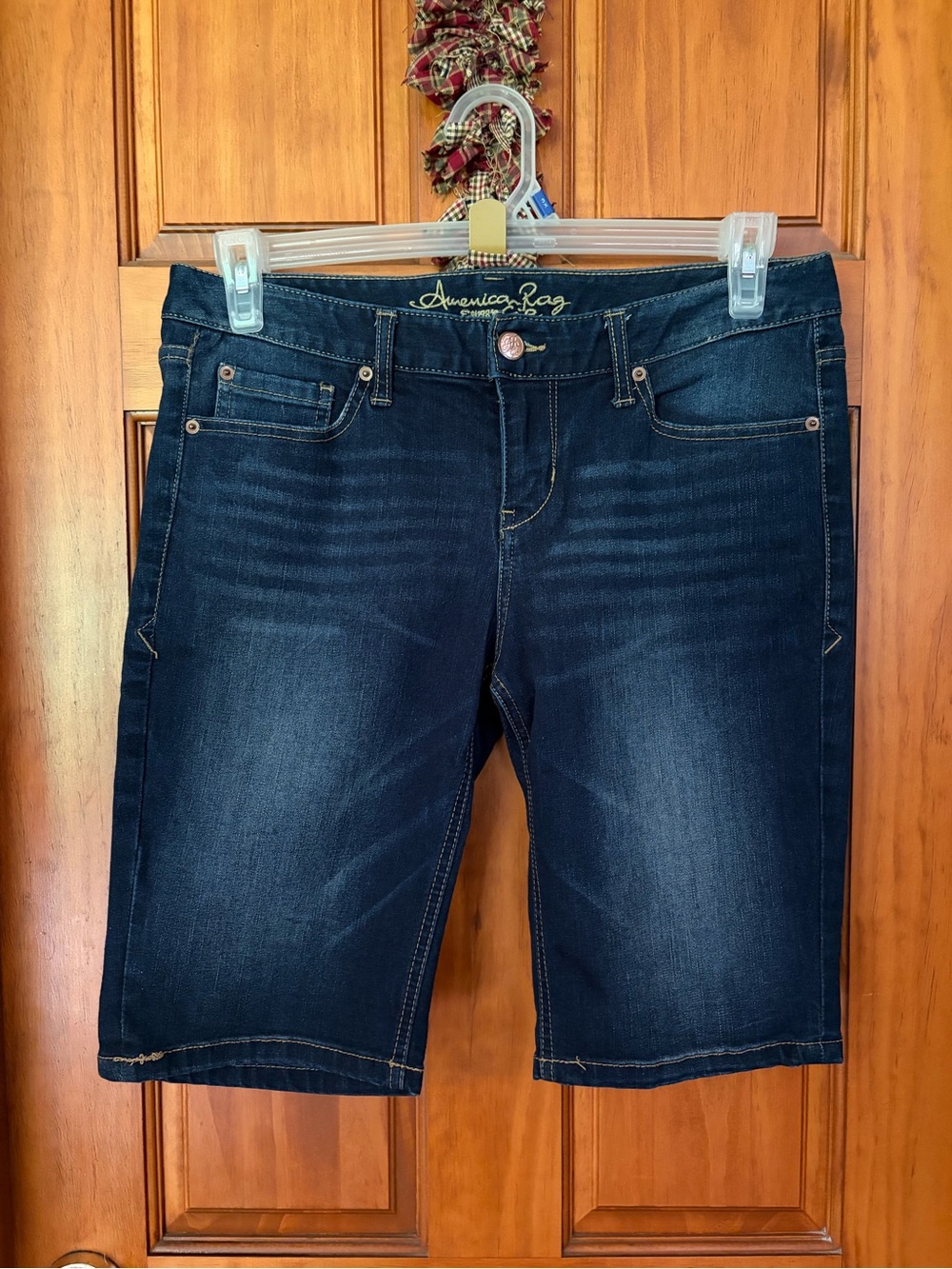 American Rag Dark Wash Denim Bermuda Shorts Size 9 Junior